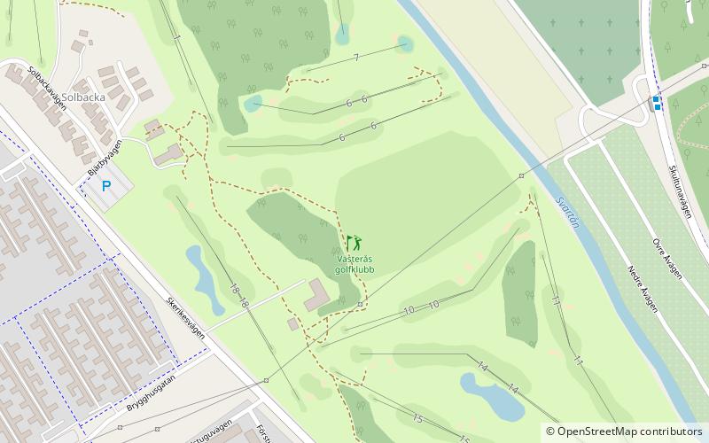 Västerås golfklubb location map