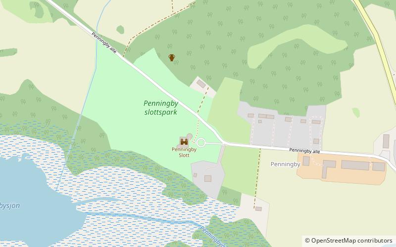 Penningby castle location map