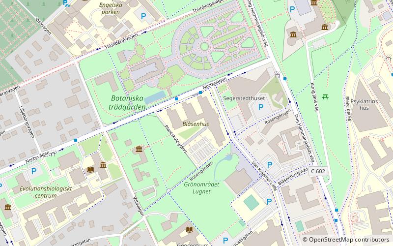 Blåsenhus location map