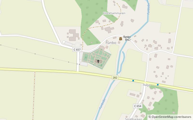 Funbo kyrka location map