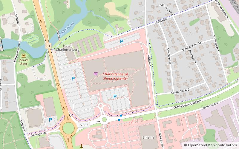 charlottenbergs shoppingcenter location map