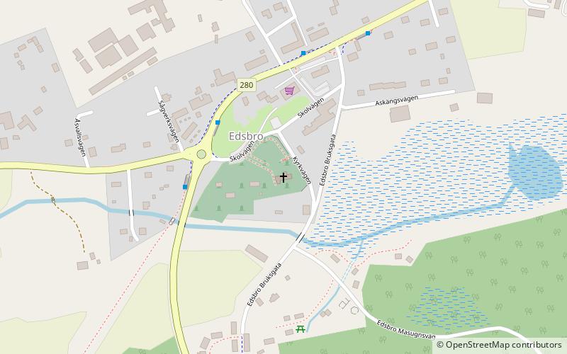 Edsbro kyrka location map