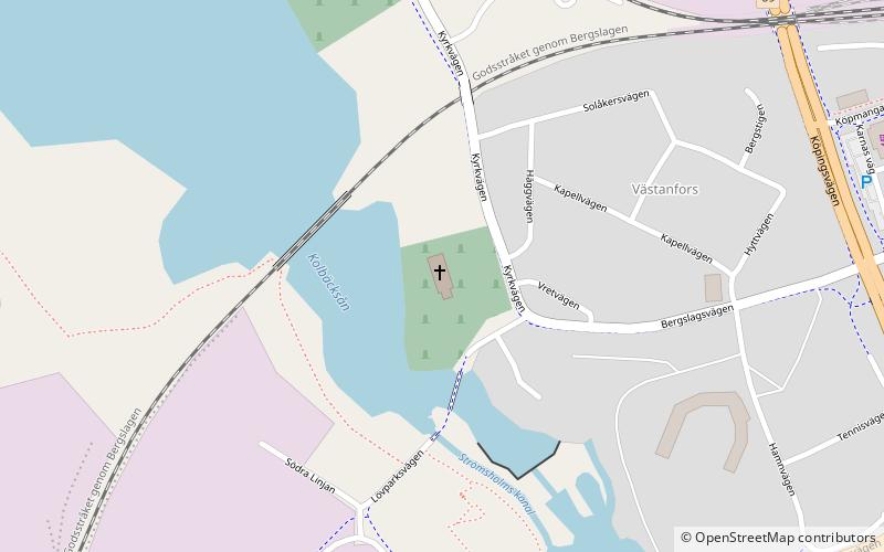 Västanfors kyrka location map