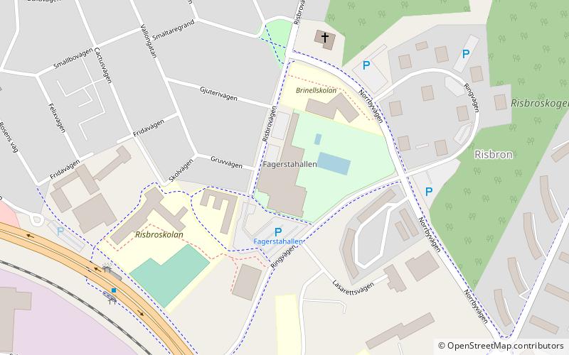 Fagerstahallen location map