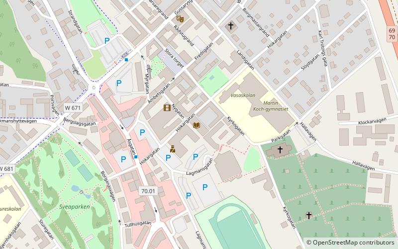 Hedemora stadsbibliotek location map