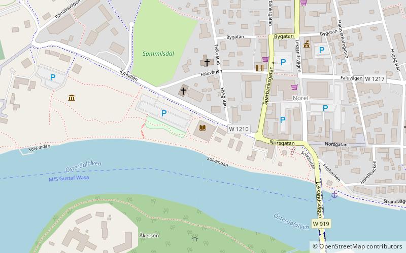 Leksands kulturhus location map