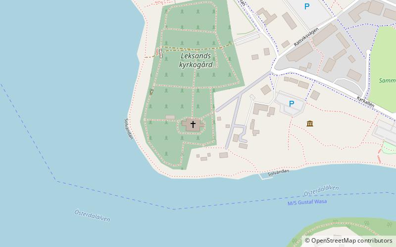 Leksands kyrka location map