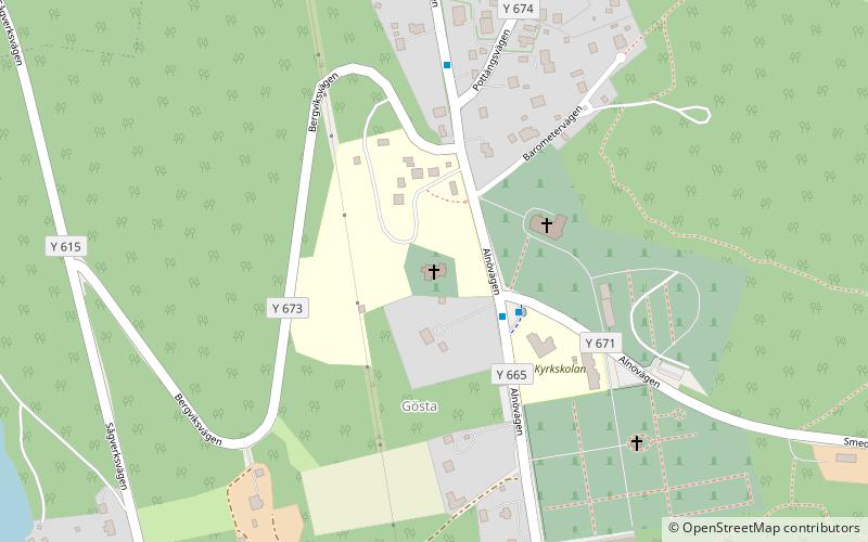 Alnö gamla kyrka location map