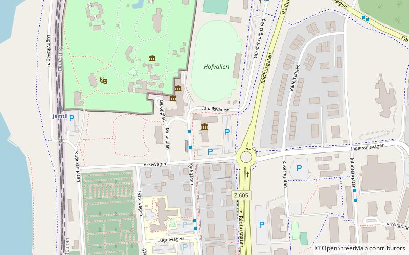 Jämtlands läns museum location map