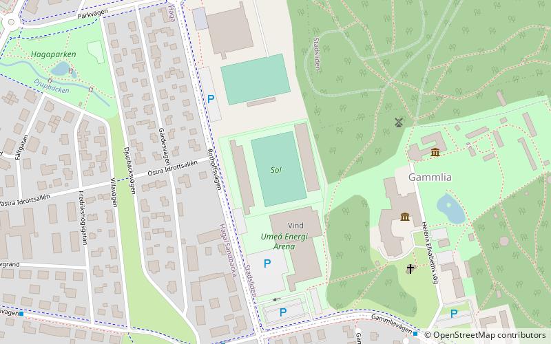 Umeå Energi Arena location map