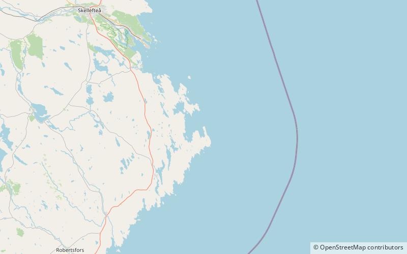 Bjuröklubbs fyr location map