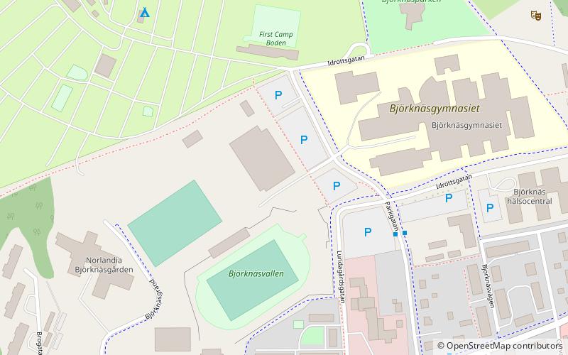 bjorknashallen boden location map