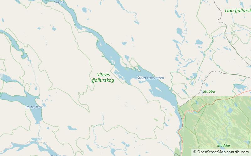 Stora Lulevatten location map