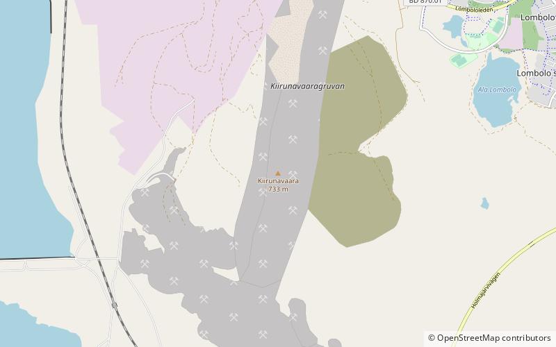 Kiirunavaara location map