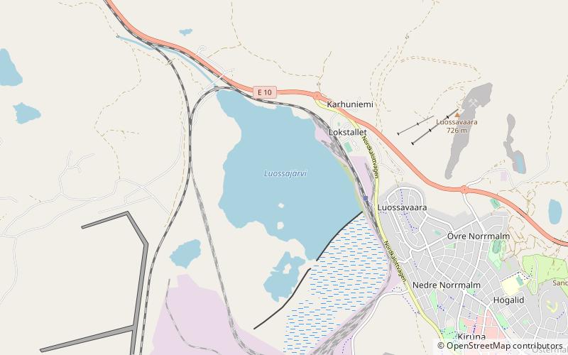 Luossajärvi location map
