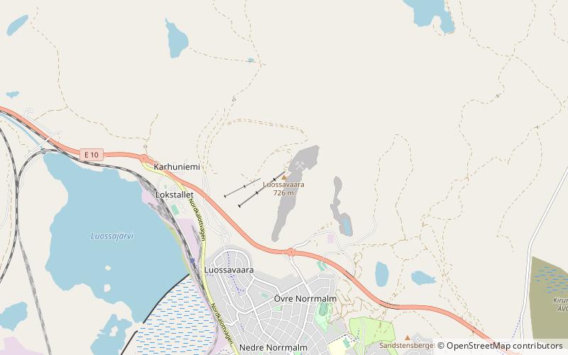 Luossavaara location map