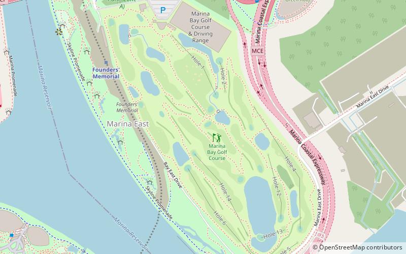 Marina Bay Golf Course location map