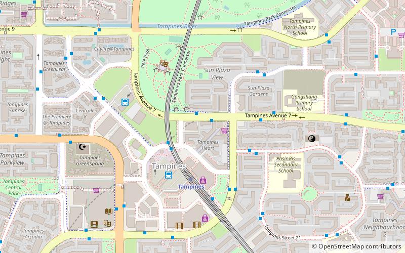 Tampines Regional Library location map