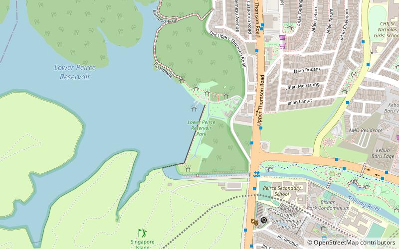 lower peirce reservoir park location map