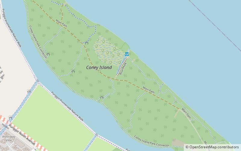 Coney Island location map