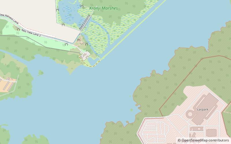Kranji Reservoir location map