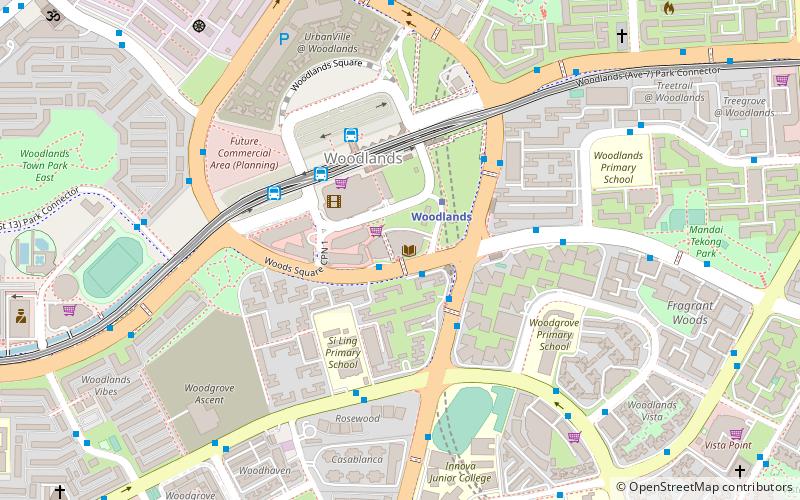 Woodlands Regional Library location map