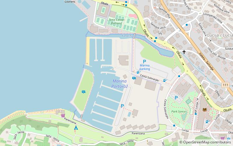 Lucija Marina location map