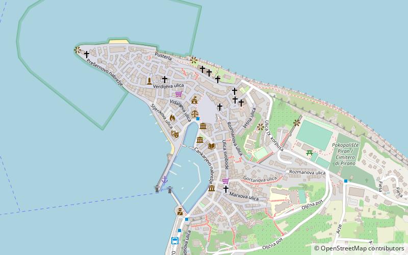 Čarobni svet školjk Piran location map