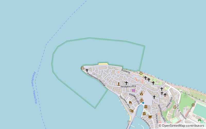 punta piran location map