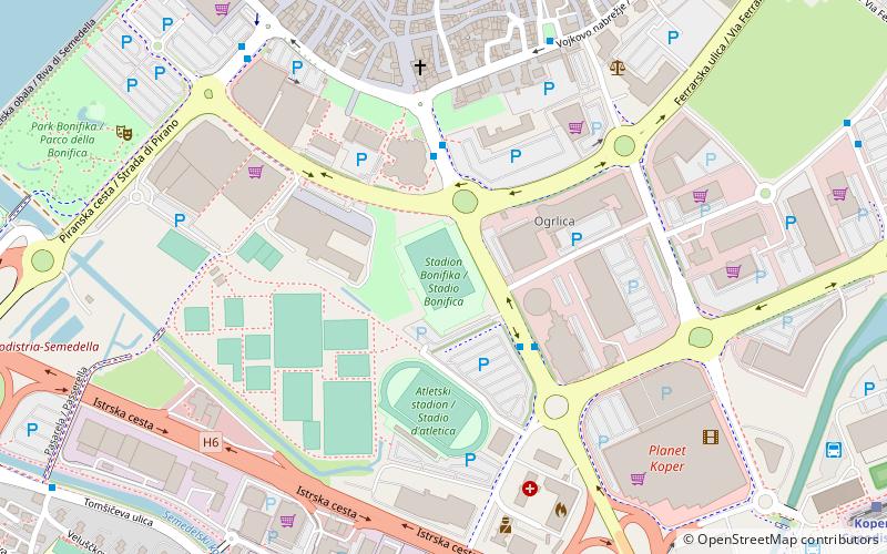Bonifika Stadium location map