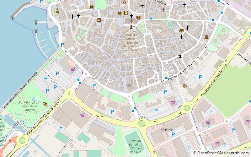 Da Ponte Fountain location map