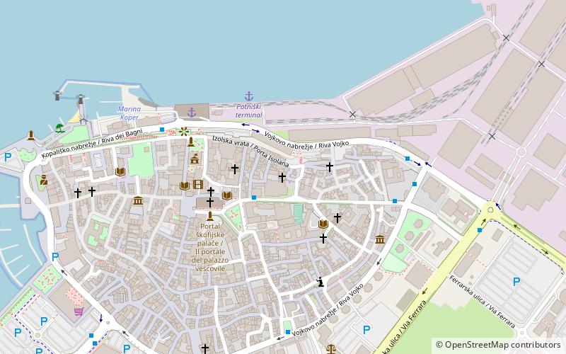 Kathedrale von Koper location map