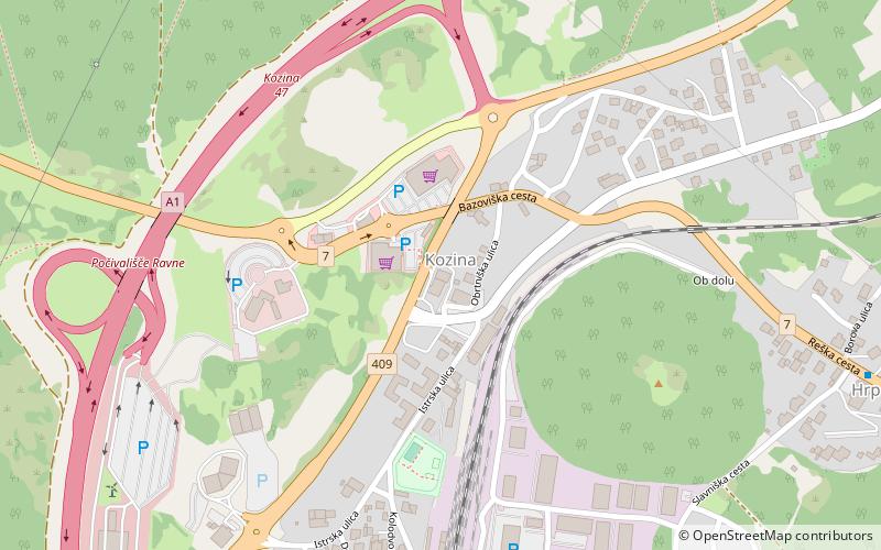 Kozina location map