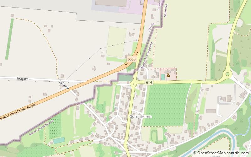 Občinsko pokopališče v Mirnu location map