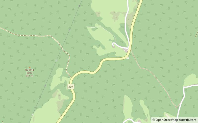 Godovič Pass location map