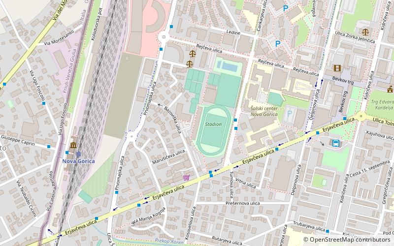 Parc des sports de Nova Gorica location map