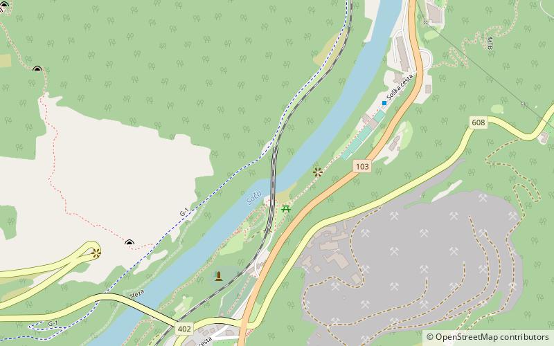 Solkan Bridge location map