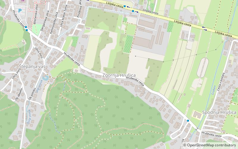 zgornja hrusica lublana location map