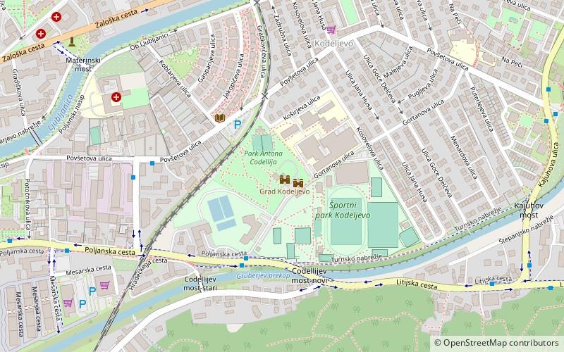 grad kodeljevo liubliana location map