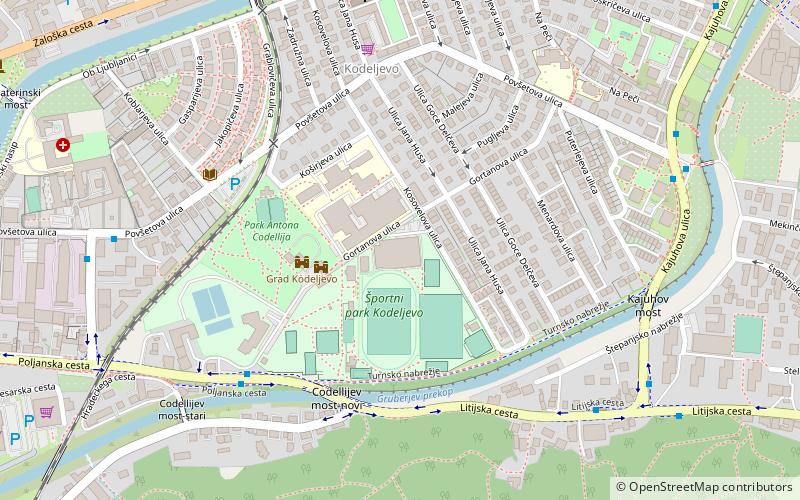kodeljevo sports park liubliana location map