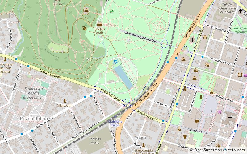 Tivoli Pond location map