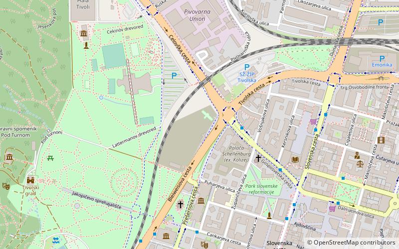 kopalisce ilirija ljubljana location map
