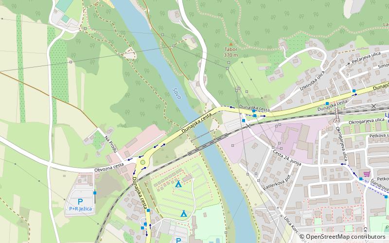 Črnuče Bridge location map