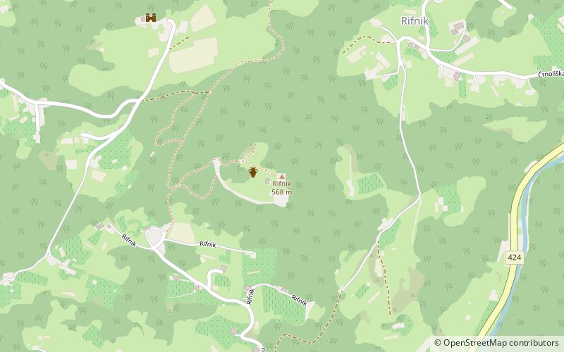 Rifnik Hill location map