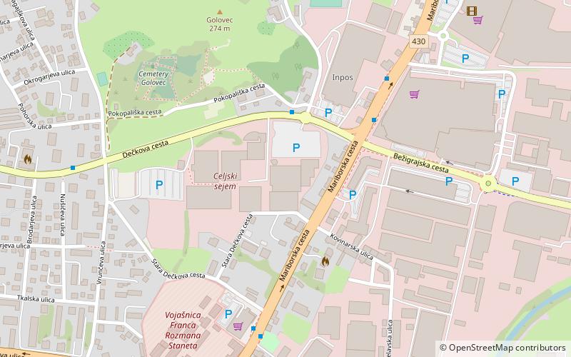 golovec hall celje location map