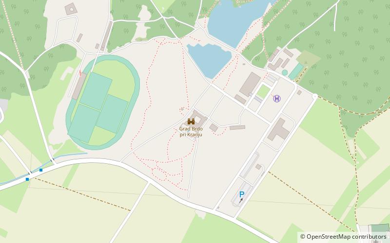 Brdo Castle near Kranj location map