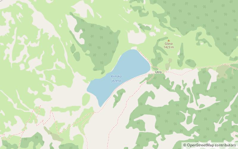 Krnsko jezero location map