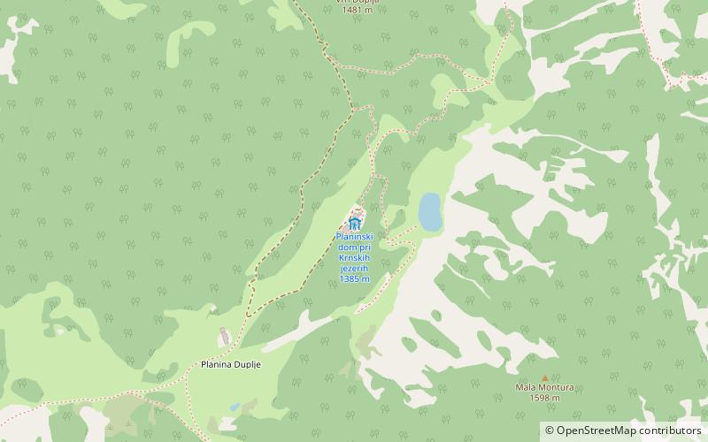 Planinski dom pri Krnskih jezerih location map
