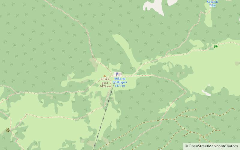 Koča na Kriški gori location map