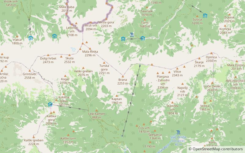 Brana location map
